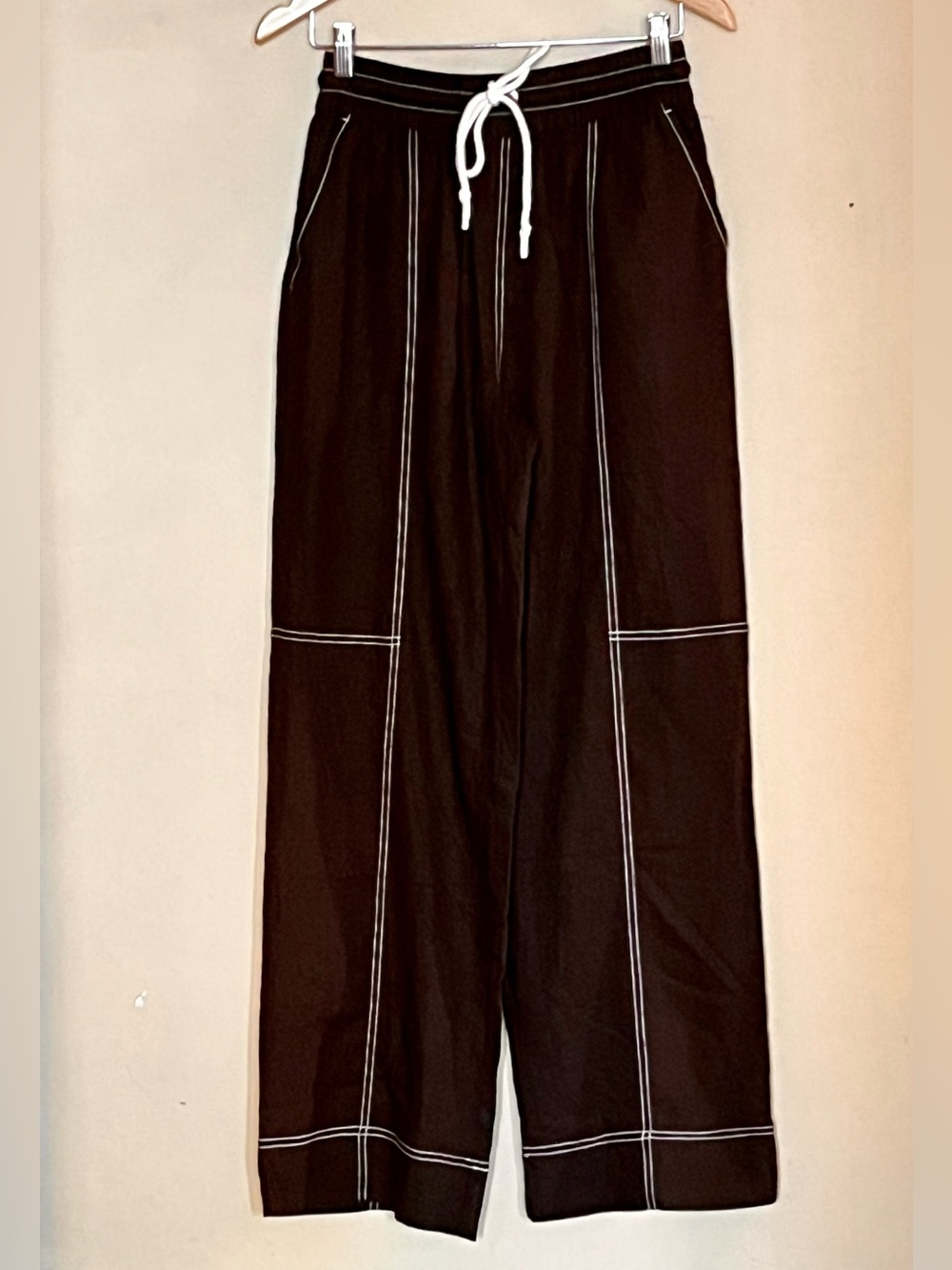 CHALME Australia Linen Blend Relaxed Leg Pant - Picture 7 of 15